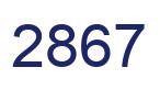 Número 2867 imagen azul