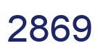 Número 2869 imagen azul