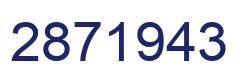 Number 2871943 blue image