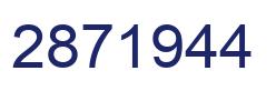 Number 2871944 blue image