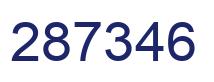 Número 287346 imagen azul