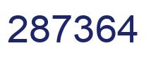 Número 287364 imagen azul