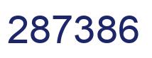 Número 287386 imagen azul