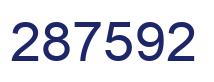 Number 287592 blue image