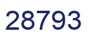 Number 28793 blue image