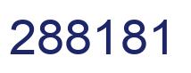 Number 288181 blue image