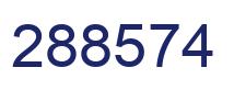 Number 288574 blue image
