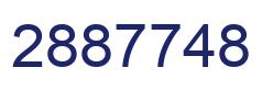 Number 2887748 blue image