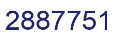 Number 2887751 blue image