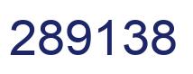 Number 289138 blue image