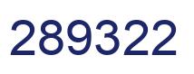 Number 289322 blue image