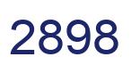 Number 2898 blue image