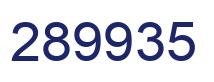 Number 289935 blue image