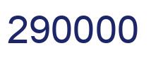 Number 290000 blue image