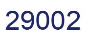 Number 29002 blue image