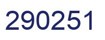 Number 290251 blue image