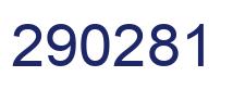 Number 290281 blue image