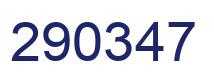 Número 290347 imagen azul