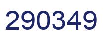 Number 290349 blue image