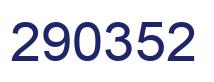 Number 290352 blue image