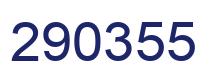 Number 290355 blue image