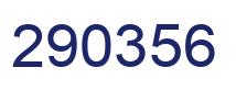 Number 290356 blue image
