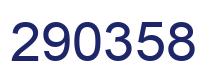 Number 290358 blue image