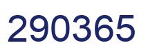 Number 290365 blue image