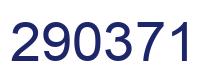 Number 290371 blue image