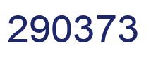 Number 290373 blue image