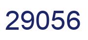 Number 29056 blue image