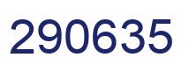 Number 290635 blue image