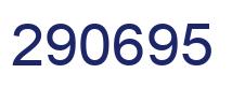 Number 290695 blue image