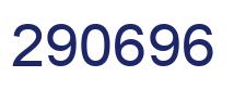 Number 290696 blue image