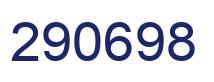 Number 290698 blue image