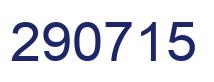 Number 290715 blue image