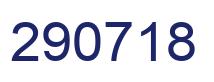 Number 290718 blue image