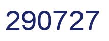 Number 290727 blue image