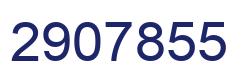 Number 2907855 blue image
