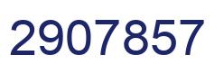 Number 2907857 blue image