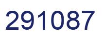 Number 291087 blue image