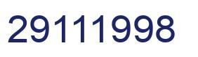 Número 29111998 imagen azul