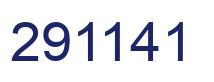 Number 291141 blue image