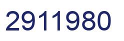 Number 2911980 blue image