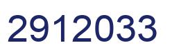 Number 2912033 blue image