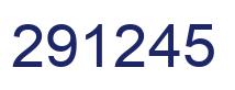 Number 291245 blue image