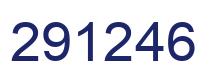 Number 291246 blue image