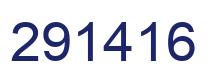 Number 291416 blue image