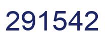 Number 291542 blue image