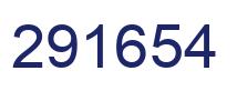 Number 291654 blue image